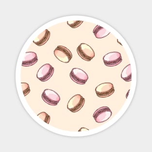 Macarons pattern cute face mask Magnet